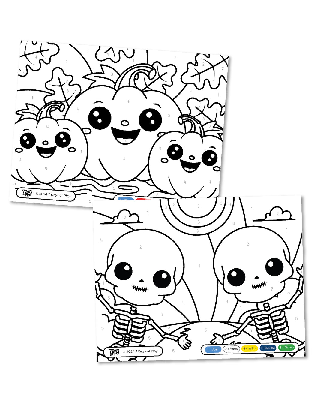 Halloween Color By Number - Printable