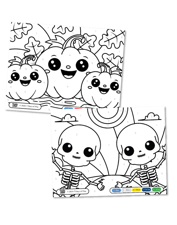 Halloween Color By Number - Printable