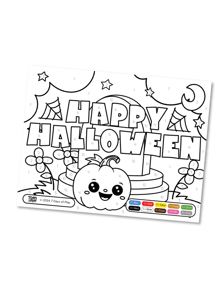 Halloween Color By Number - Printable