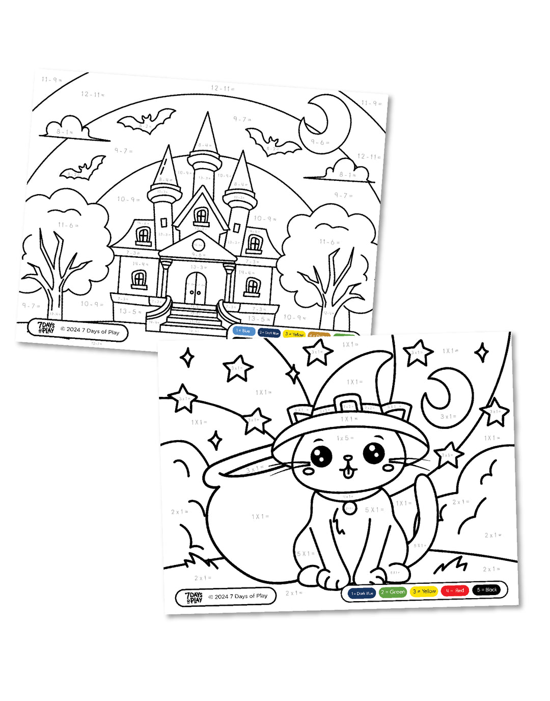 Halloween Color By Number - Printable