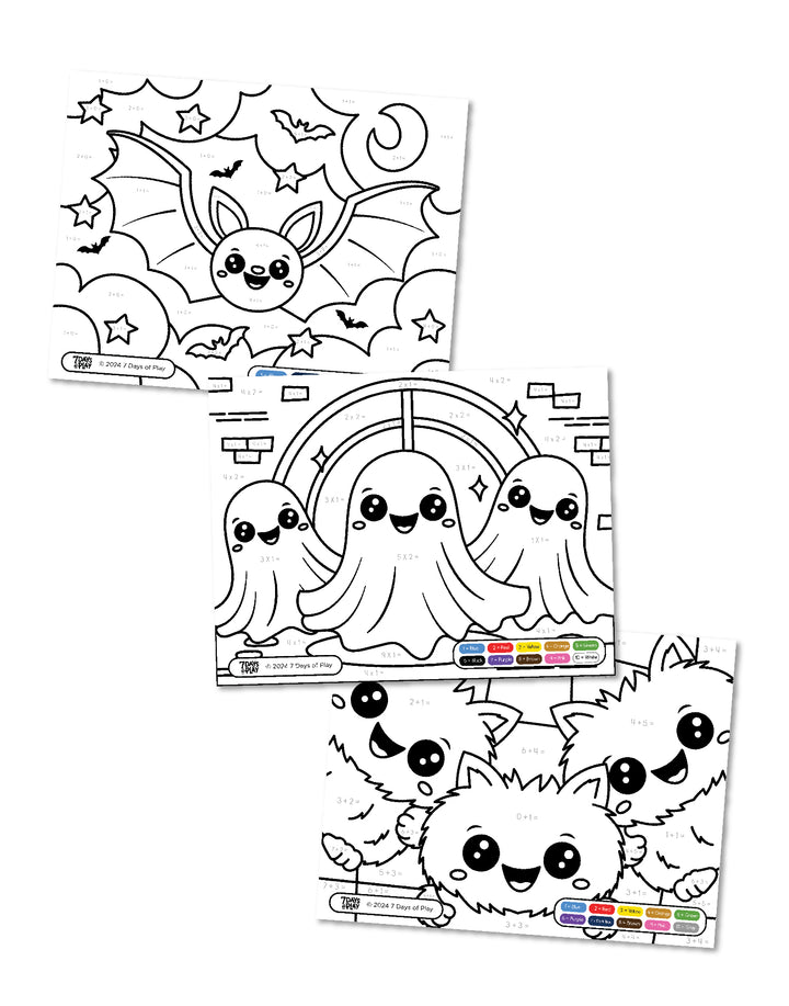 Halloween Color By Number - Printable