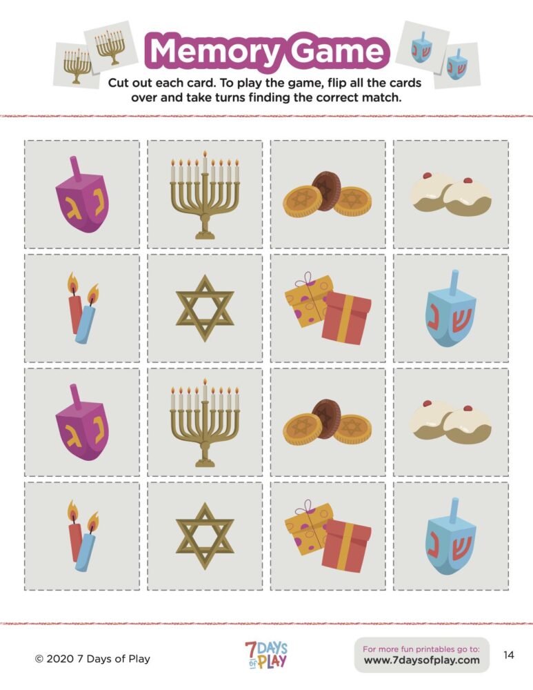 Hanukkah Activity Booklet - Fun Printable