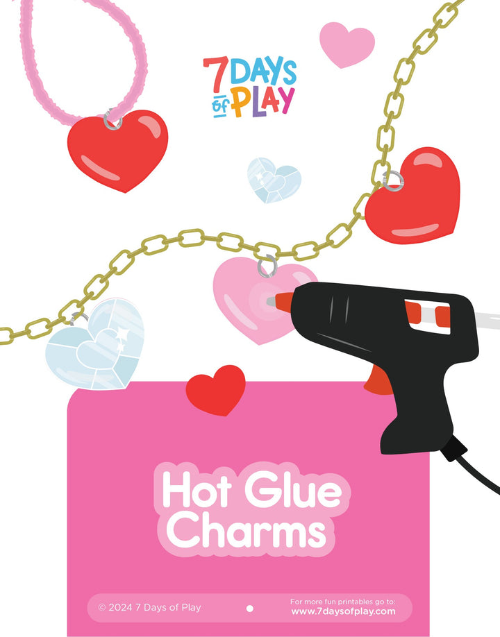 Hot Glue Charms  - Printable