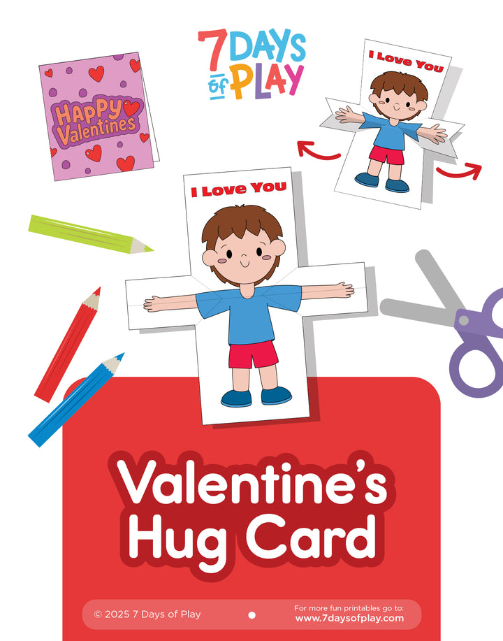 Valentine’s Hug Card - Printable