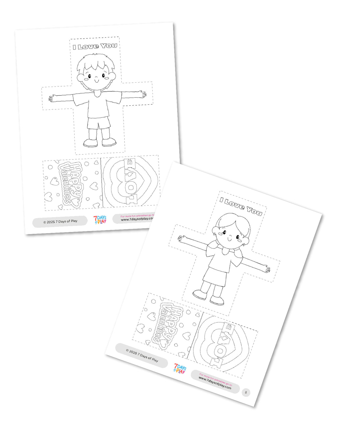 Valentine’s Hug Card - Printable