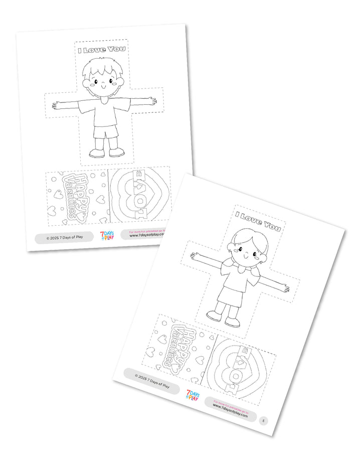 Valentine’s Hug Card - Printable