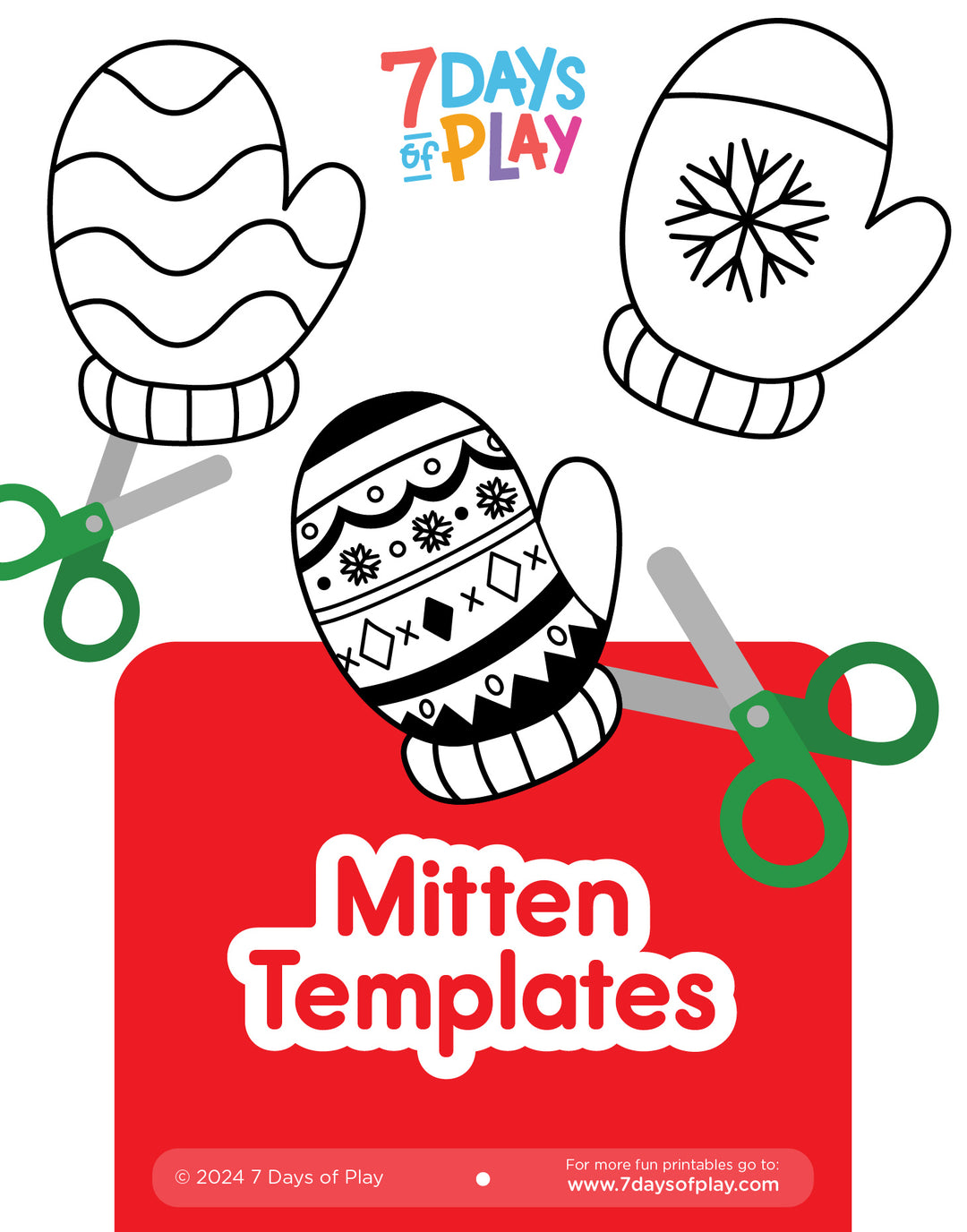 Mitten Templates - Free Printable