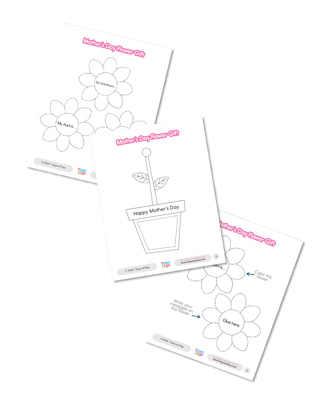 Mother’s Day Flower Gift - Printable