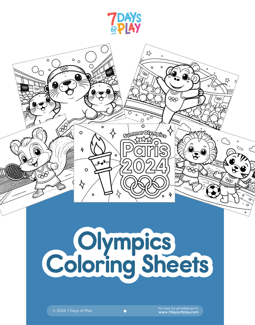 Olympics Coloring Sheets - Printable
