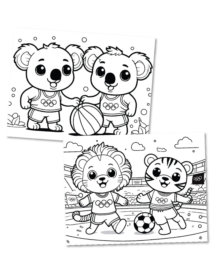 Olympics Coloring Sheets - Printable