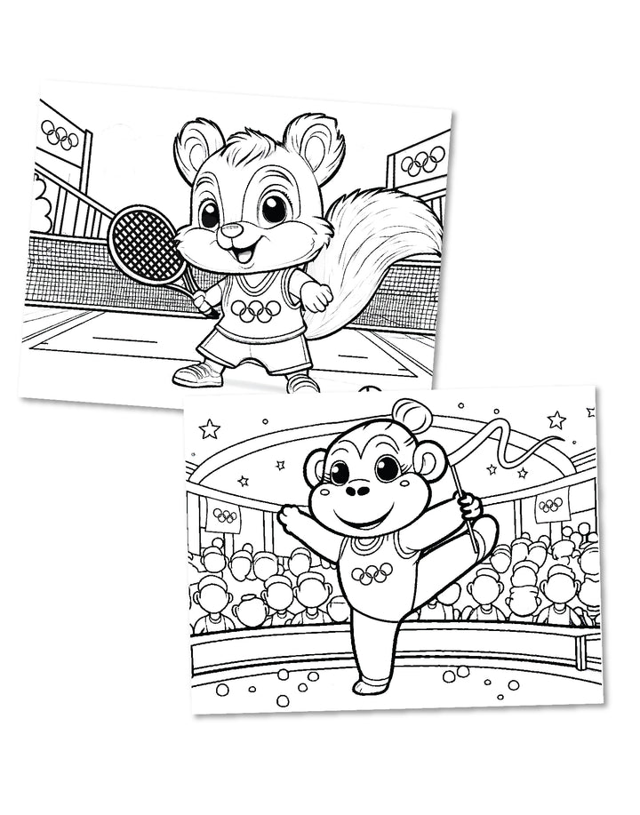 Olympics Coloring Sheets - Printable