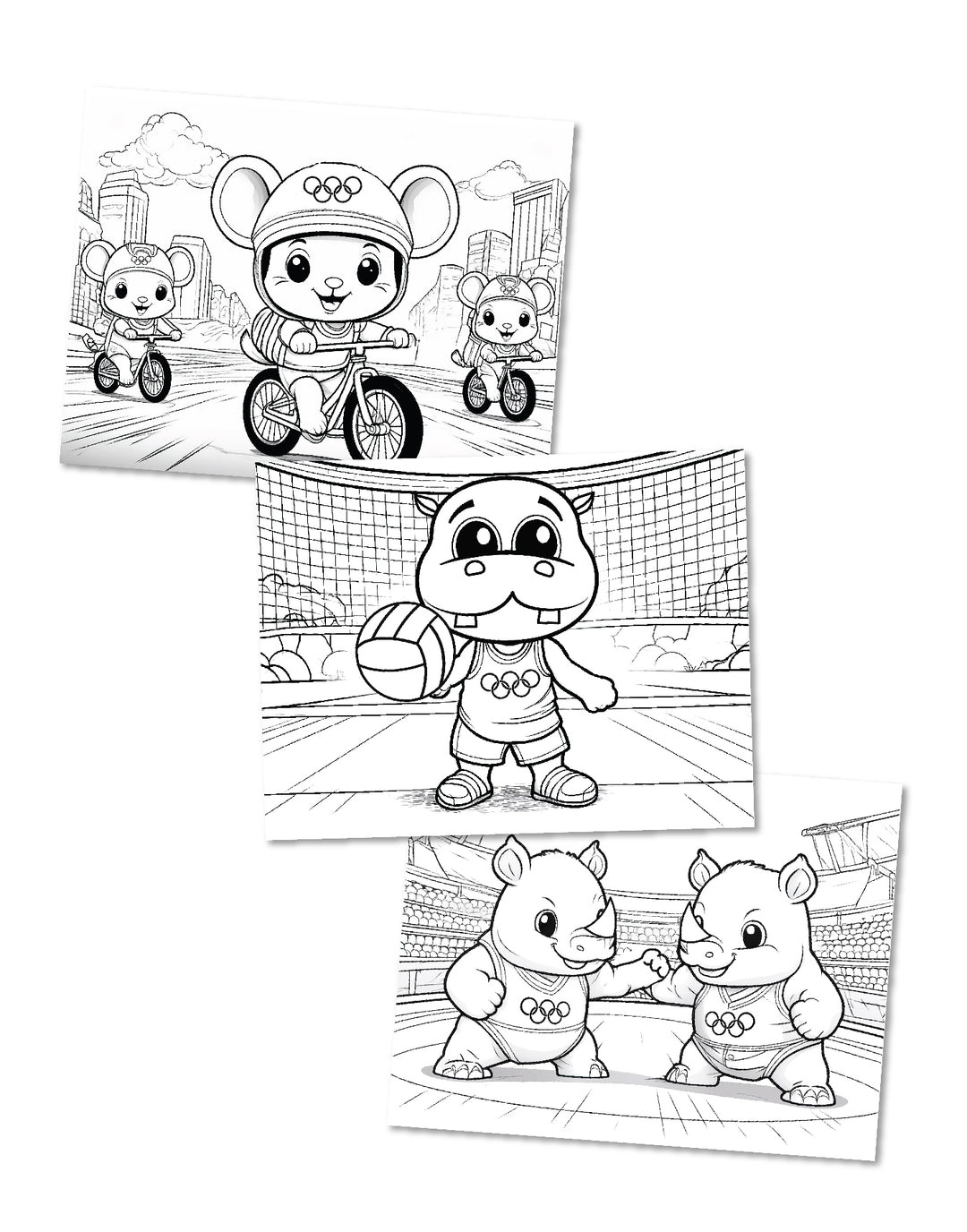 Olympics Coloring Sheets - Printable