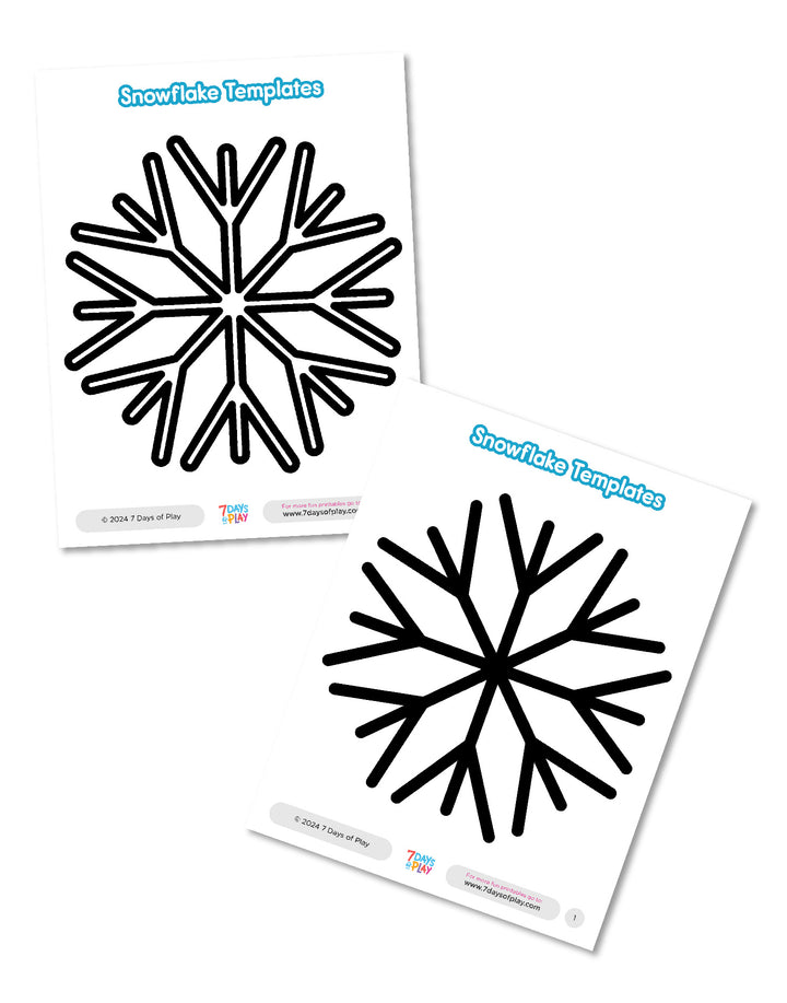 Snowflake Templates - Free Printable