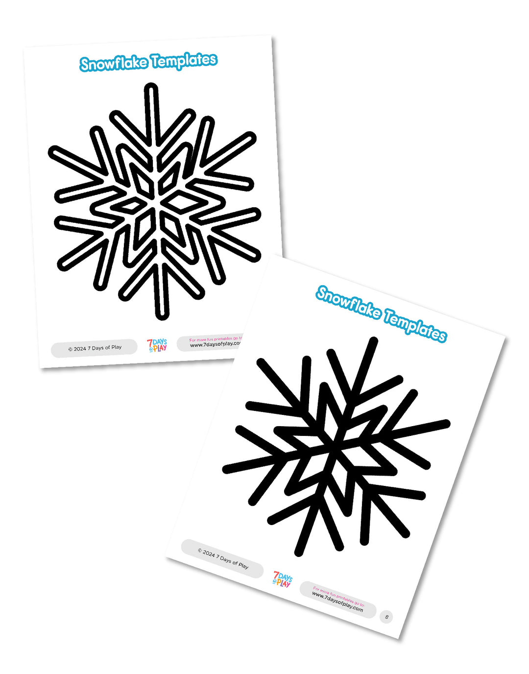 Snowflake Templates - Free Printable