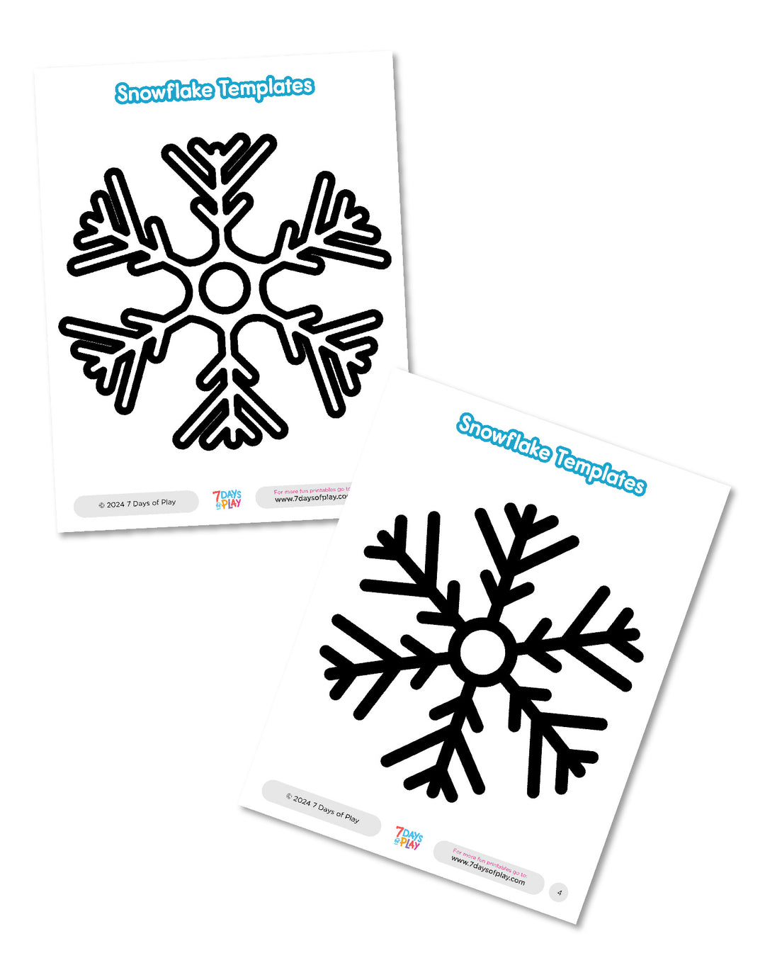 Snowflake Templates - Free Printable