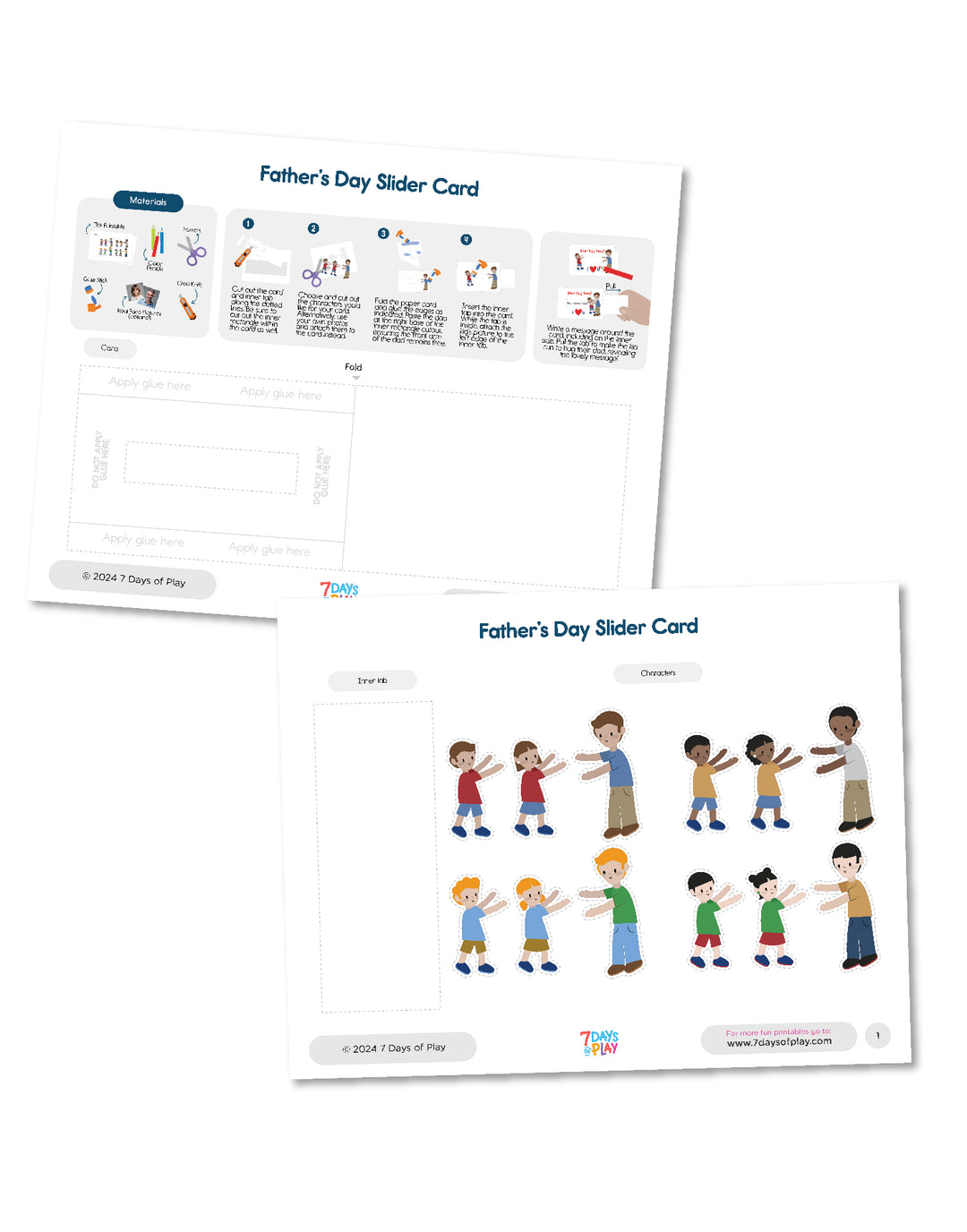 Father’s Day Slider Card - Printable