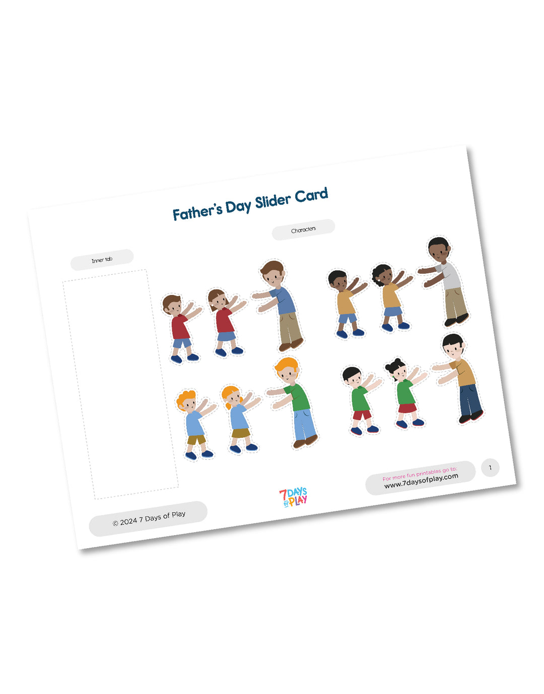 Father’s Day Slider Card - Printable