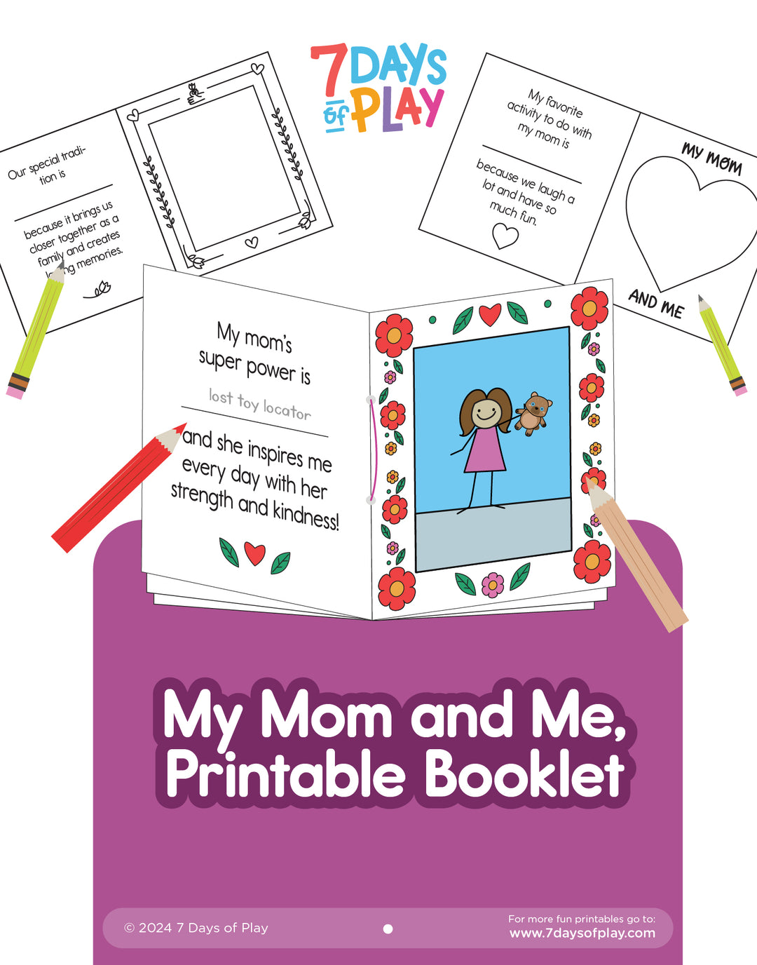 My Mom and Me Printable Booklet - Printable
