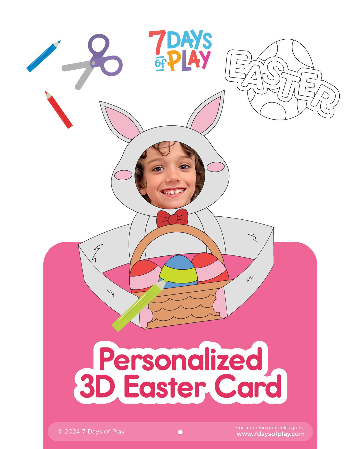 personalized 3D Easter Card