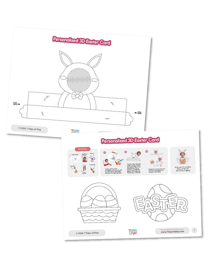 Personalized 3D Easter Card