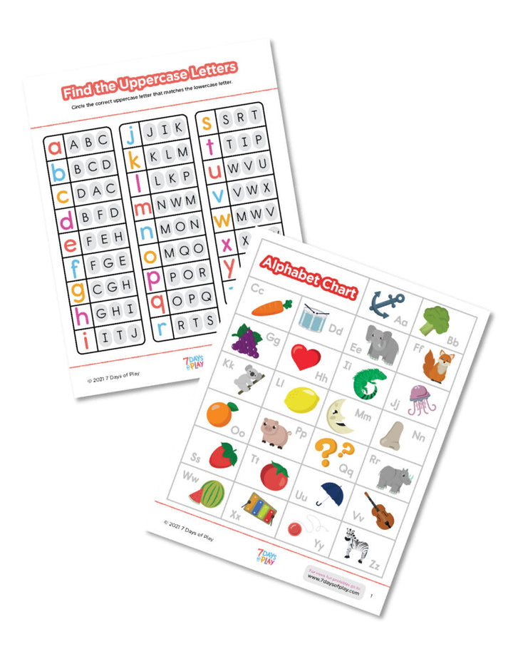 Printable Alphabet Worksheets Exploring Uppercase and Lowercase Letters