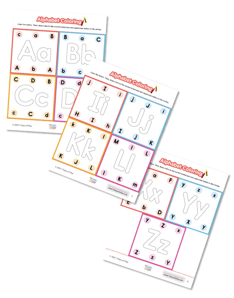 Exploring Uppercase and Lowercase - Printable