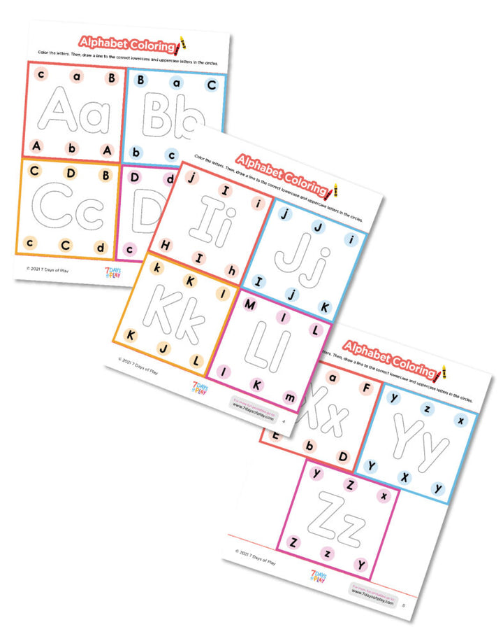 Exploring Uppercase and Lowercase - Printable