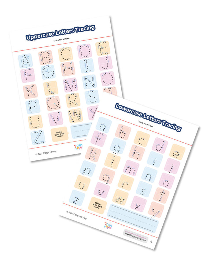 Printable Alphabet Worksheets Exploring Uppercase and Lowercase Letters