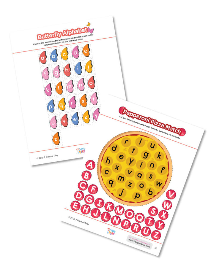 Printable Alphabet Worksheets Exploring Uppercase and Lowercase Letters