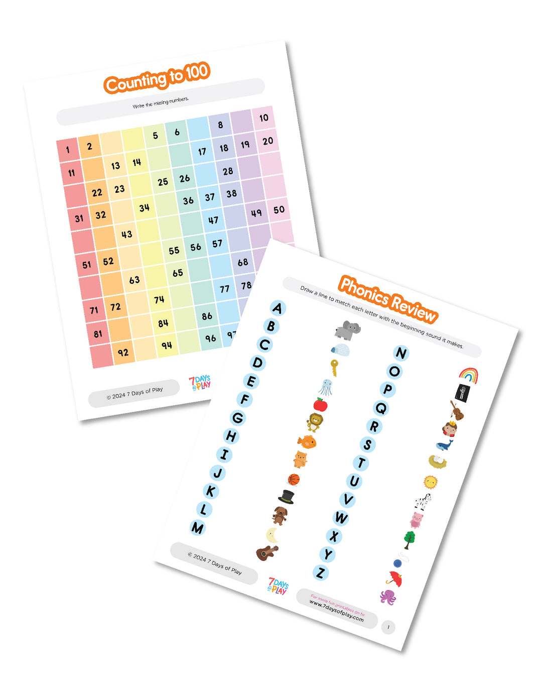 1st Grade Prep - Printable