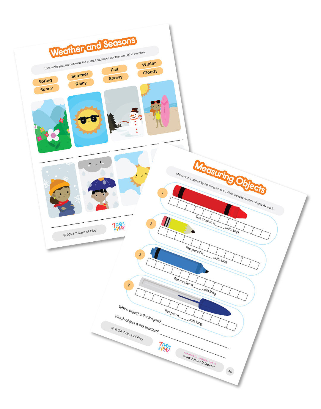 1st Grade Prep - Printable