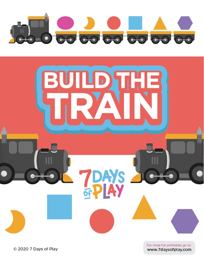 Build the Shape Train – 7 Days of Play