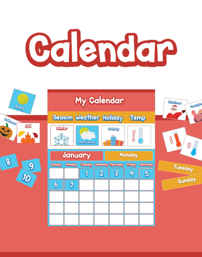 Calendar for Kids - Fun Printable – 7 Days of Play