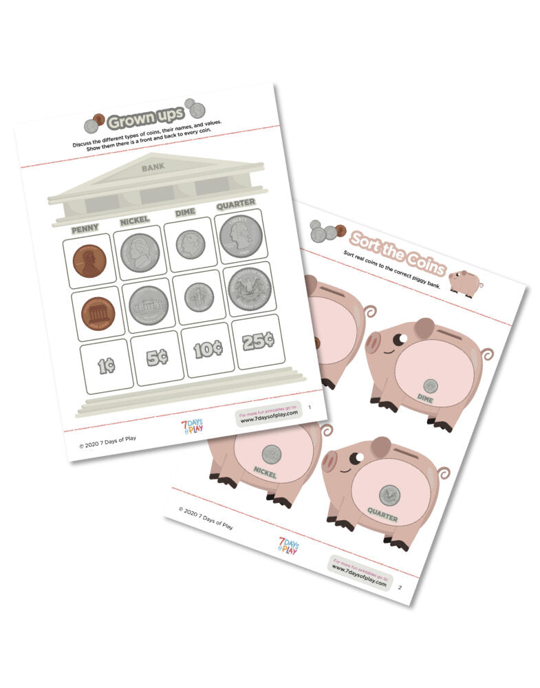 Coin Recognition Activities