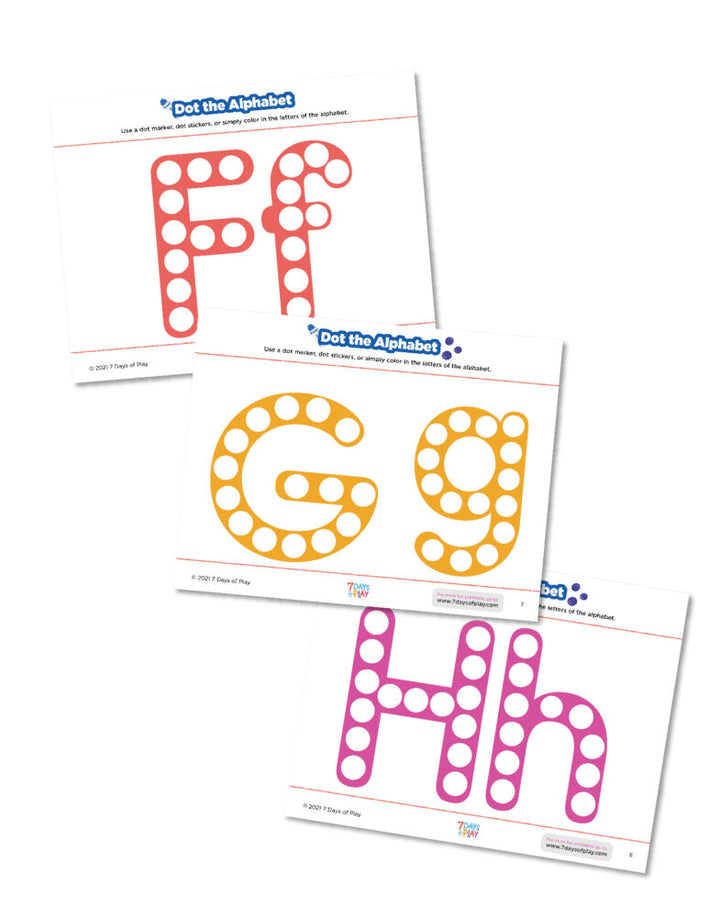 Dot the Alphabet Free Printable