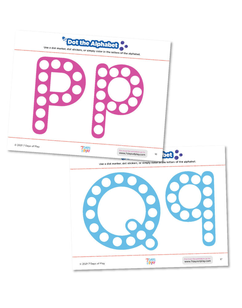Dot the Alphabet Free Printable