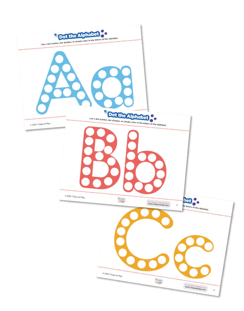 Dot the Alphabet Free Printable