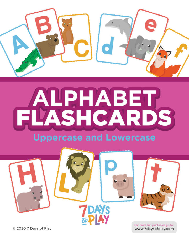 Alphabet Flashcards - Uppercase and Lowercase