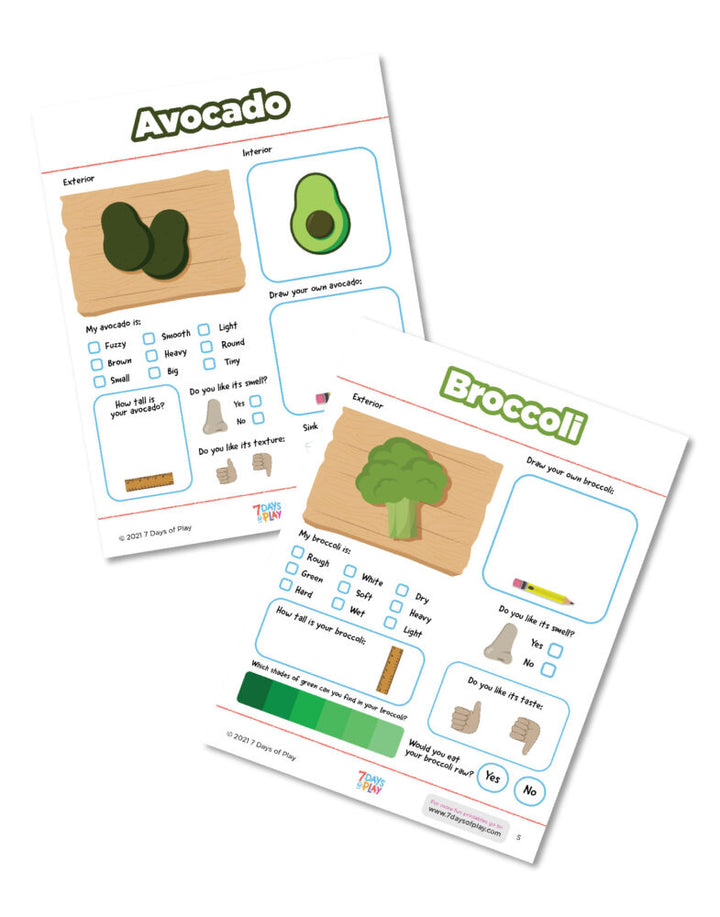 Exploring fruits and vegetables