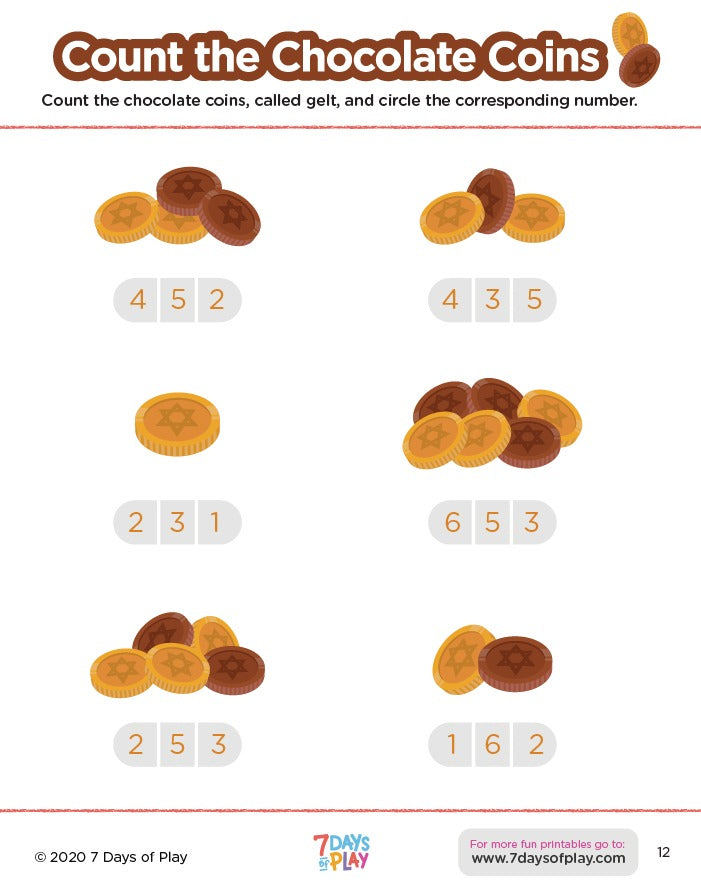 Hanukkah Activity Booklet - Fun Printable