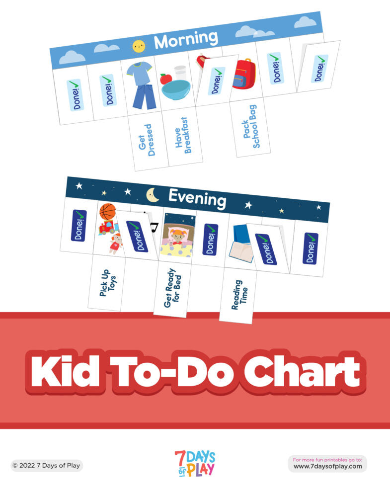Kid To-Do Chart - Fun Printable