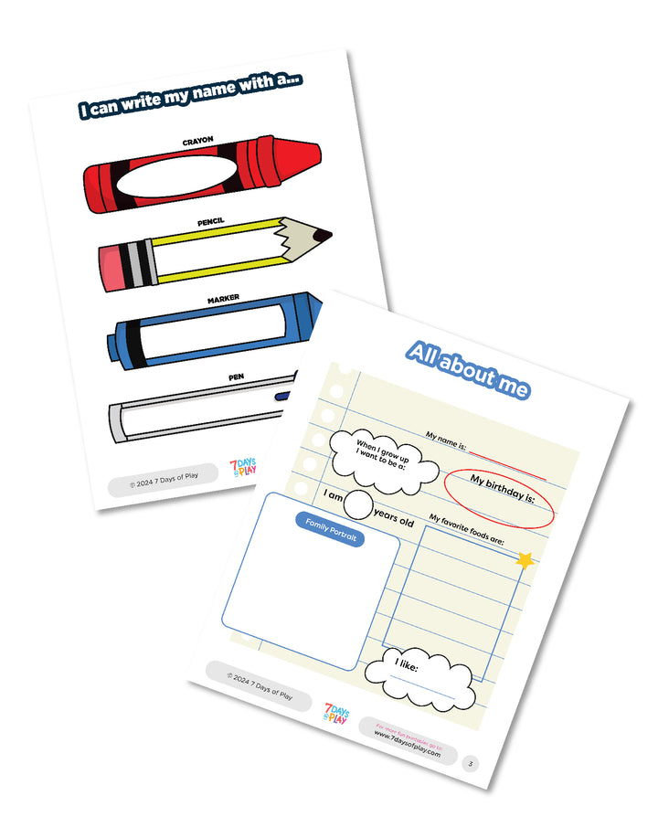 Kindergarten Prep Bundle - Printable