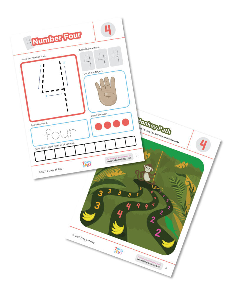1-10 Numbers Bundle - Printable for Kids