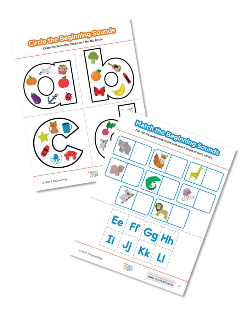phonics worksheets printables phonological awareness alphabet sounds