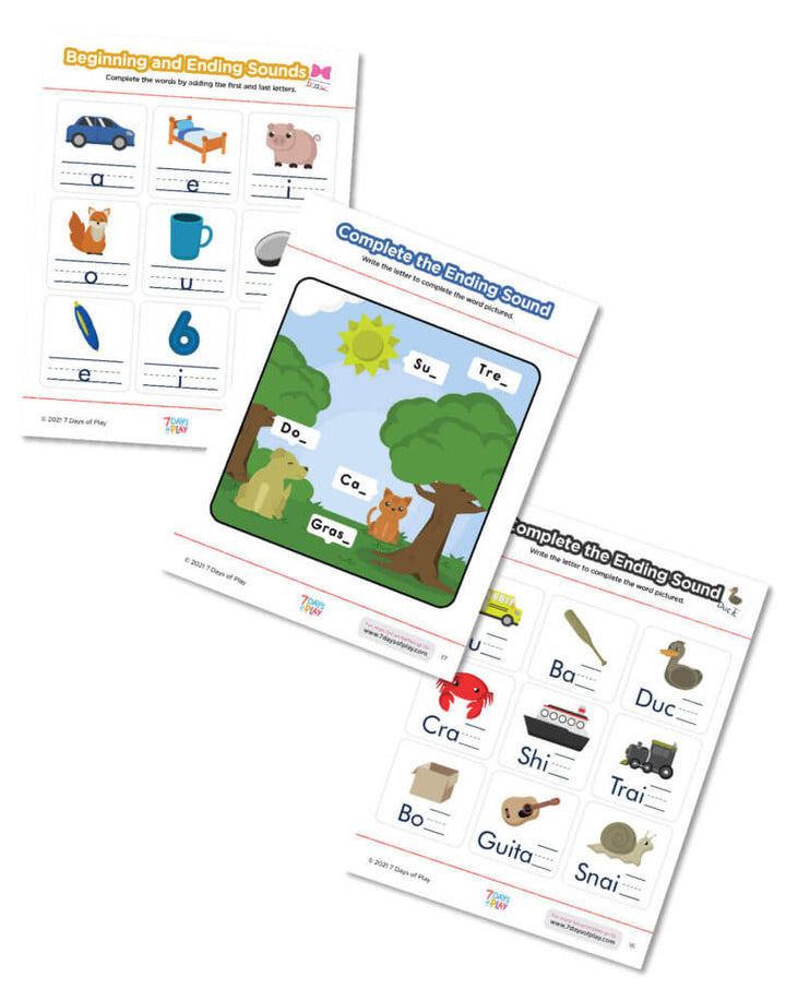 phonics worksheets printables phonological awareness alphabet sounds