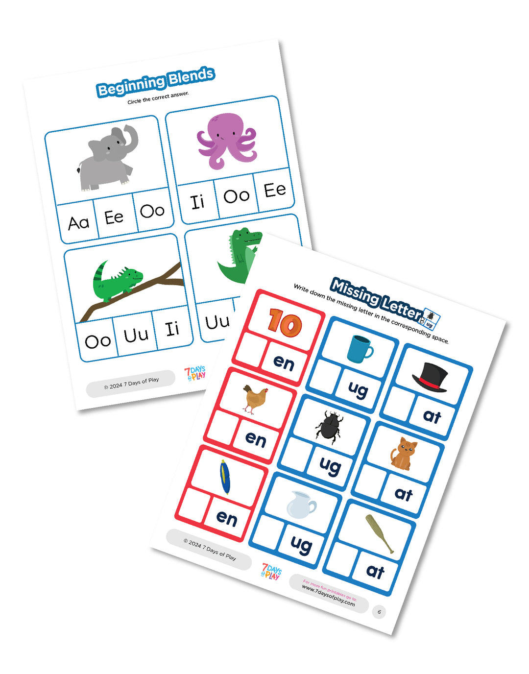 Pre-K Prep Activities - Printable