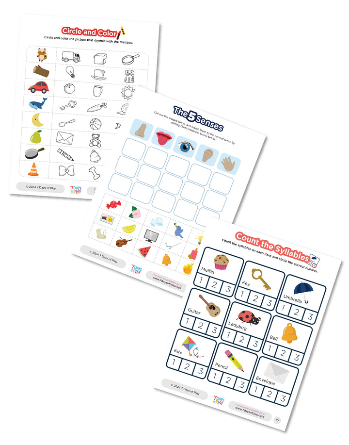 Pre-K Prep Bundle - Printable