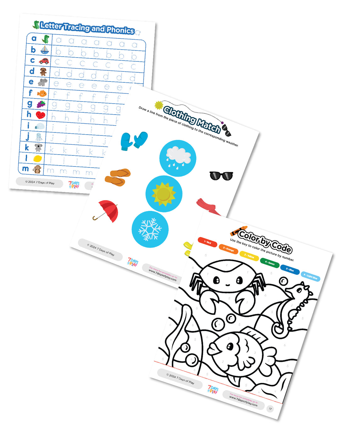 Pre-K Prep Activities - Printable