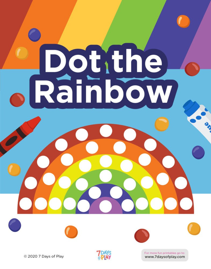 Dot the Rainbow - Fun Printable