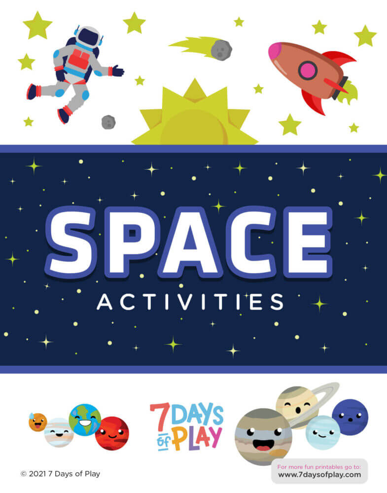space themed worksheet astronaut diy printable early childhood education skills preschool kindergarten